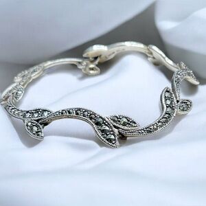 🌺Vintage Sterling Marcasite Bracelet